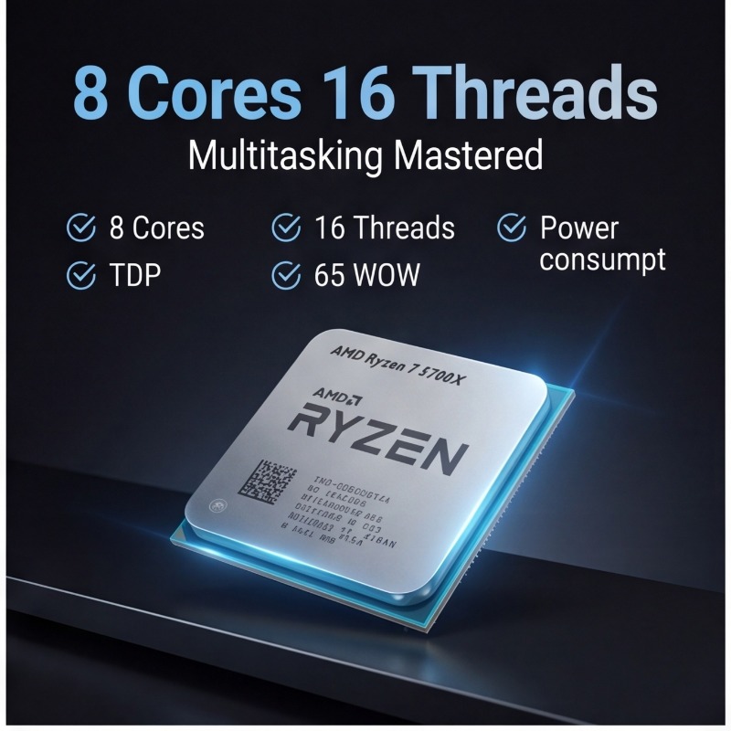 AMD Ryzen 7 5700X Processor 8- - огляд і ціна Air Cooler Cpu