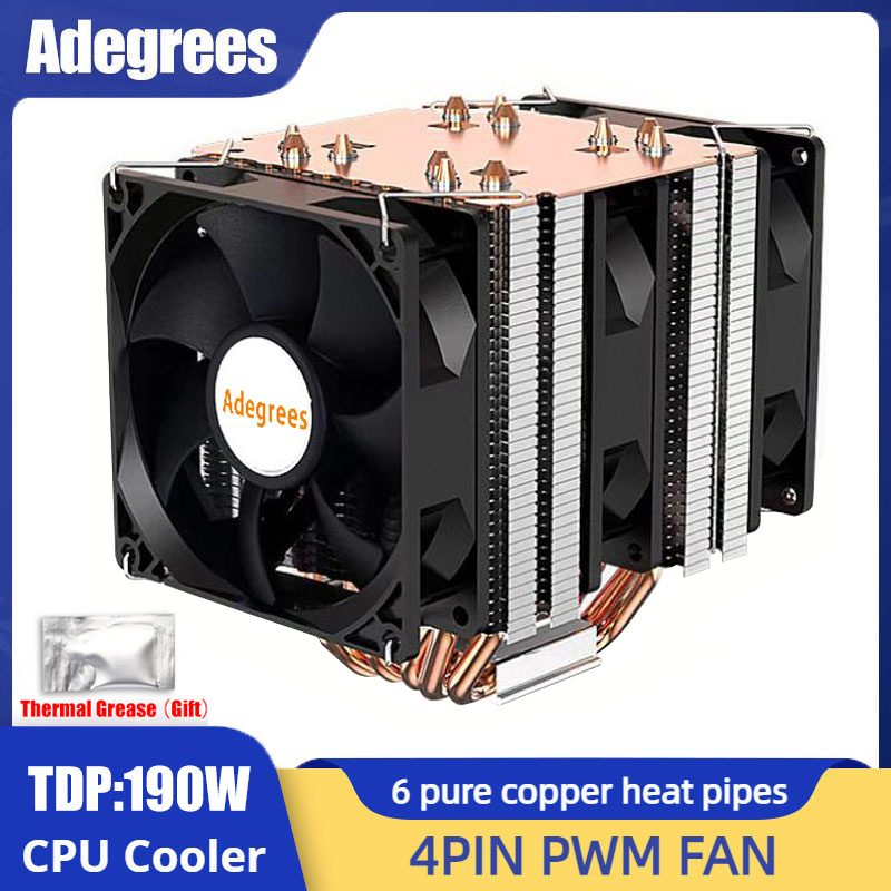 6 Heat Pipe CPU Cooler 4Pin PW - огляд і ціна Air Cooler Cpu