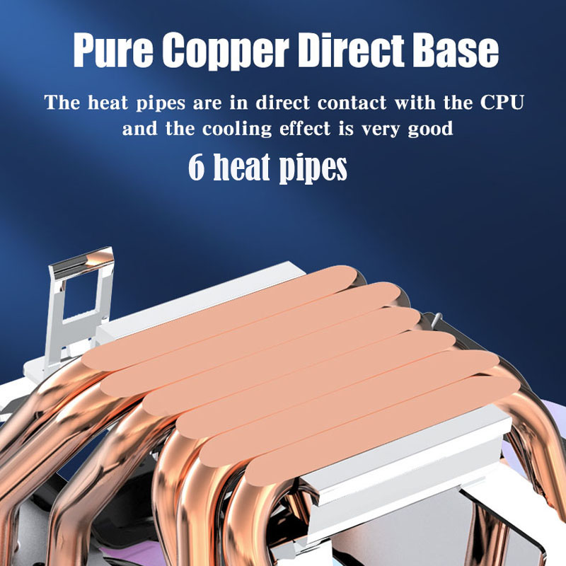 6 Heat Pipe CPU Cooler 4Pin PW - огляд і ціна Air Cooler Cpu